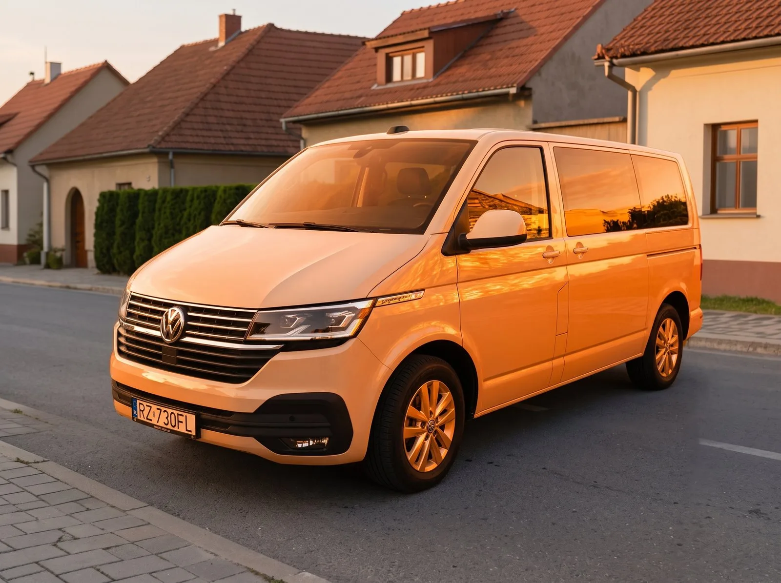 Wynajem busa 9-osobowego — Volkswagen Caravelle T6.1 Long 2024, RodzinnyBus Przeworsk